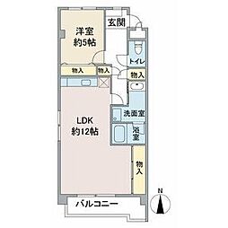 ピア葵 1LDKの間取図画像