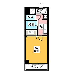 ステラ 1Kの間取図画像