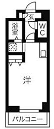 エクセレント21 ワンルームの間取図画像
