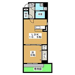 Solare 1LDKの間取図画像