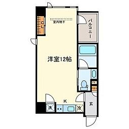 COZY徳川園 1Kの間取図画像