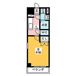 サニー大曽根 1Kの間取図画像