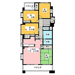 モアグレース比良 4階4LDKの間取り