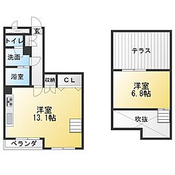 ヴェル・ドミール1 ワンルームの間取図画像