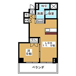 SKビルディング7 1LDKの間取図画像