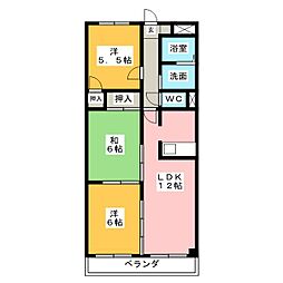 ロンスター茶屋ケ坂 3LDKの間取図画像