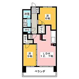 Ｓ−ＲＥＳＩＤＥＮＣＥ茶屋ヶ坂Ｅａｓｔ 9階2LDKの間取り