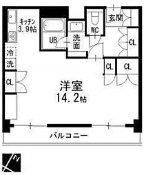 Ritzy本山 3階ワンルームの間取り