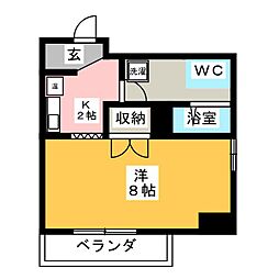 間取図画像 1K