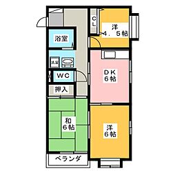 ロイヤルハイツ日和 3DKの間取図画像