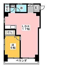 清住ビル 1LDKの間取図画像