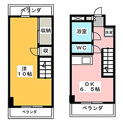 赤坂第一ビル 1DKの間取図画像