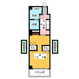 Lucidezza 1Kの間取図画像