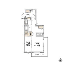 C'est sibon 1LDKの間取図画像