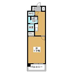 Gramercy Sakae 12階1Kの間取り