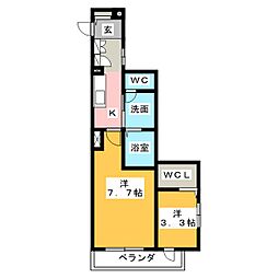 ルーチェ千種 2Kの間取図画像