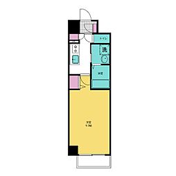 KSmart今池 1Kの間取図画像