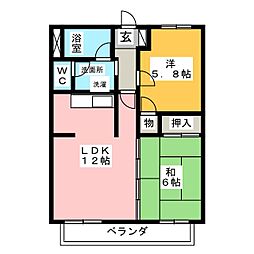 一光千種ターミナルビルトーカンマンション千種 2LDKの間取図画像