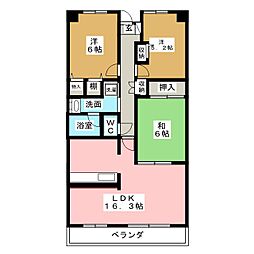 井清壽マンション 3LDKの間取図画像