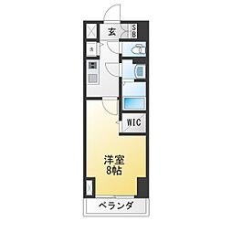 エスリード車道 桜通 1Kの間取図画像