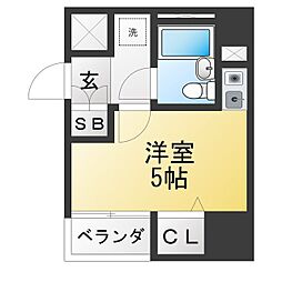ライオンズマンション新栄第2 ワンルームの間取図画像