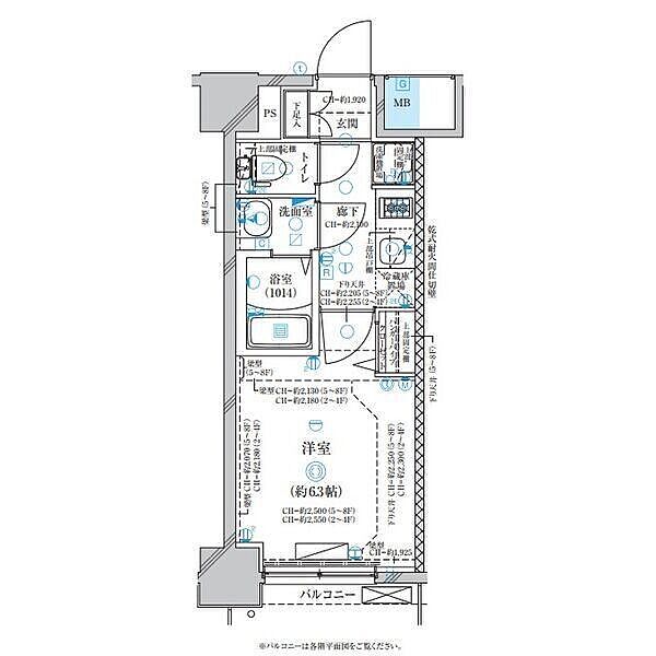 ディアレイシャス名古屋太閤通ＩＩ 604｜愛知県名古屋市中村区大宮町１丁目(賃貸マンション1K・6階・22.04㎡)の写真 その2