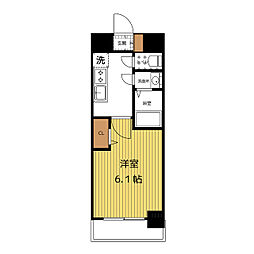 プレサンス太閤通駅前デュプル 7階1Kの間取り