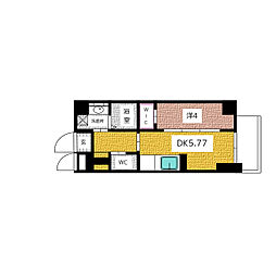 THE LOUNGE LINEAR GATE 6階1DKの間取り