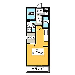 間取図画像 ワンルーム