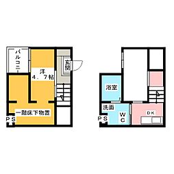 Celeste五女子 ワンルームの間取図画像