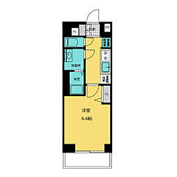 プレサンス名駅南エディフィス 1Kの間取図画像
