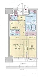 プレサンス太閤通駅前デュプル 1LDKの間取図画像