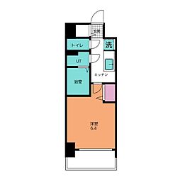 メイクス名駅南2 1Kの間取図画像