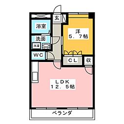 間取図画像 1LDK