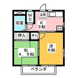 間取図画像 2K