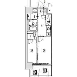 Ｓ−ＲＥＳＩＤＥＮＣＥ烏森ａｕｒｅａｔｅ（オリート） 5階2Kの間取り