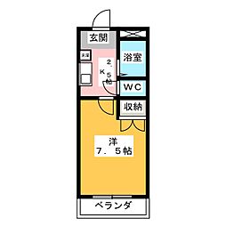 間取図画像 1K