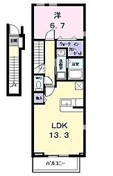 ファミリエール 1LDKの間取図画像