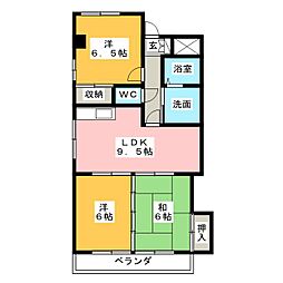 グランデールAS 3LDKの間取図画像
