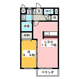 アーバン 1LDKの間取図画像