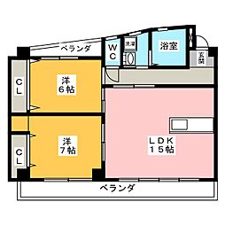 スビエート 2LDKの間取図画像