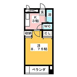 間取図画像 1K