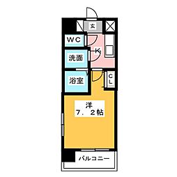 ＵＵＲコート名古屋名駅 3階1Kの間取り