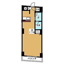 NBM則武 ワンルームの間取図画像