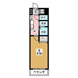間取図画像 1K