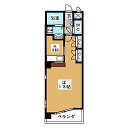 丸の内USビル 1Kの間取図画像