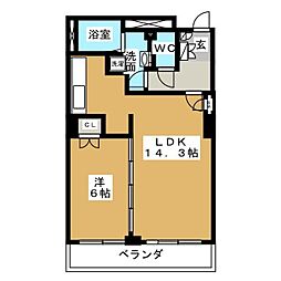 パークアクシス名駅南 2LDKの間取図画像