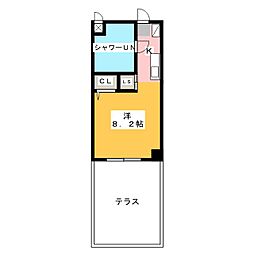 SKビルディング10 ワンルームの間取図画像