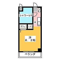 SKビルディング10 ワンルームの間取図画像
