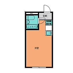 東海御園ハイツ ワンルームの間取図画像